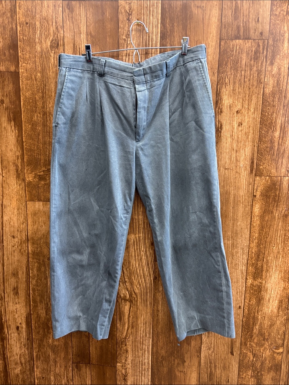 Cotton Supply Co. Men's Gray Casual Pants - Classic Straight Fit